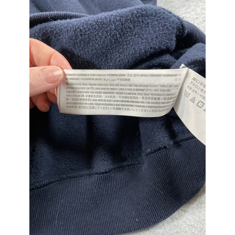 Hollister New York 1980 USA Tennis Quarter Zip Navy Blue Womens L 1390 - Picture 4 of 6